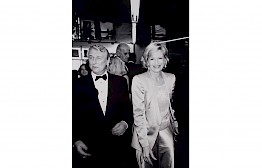 Mike Nichols and Diane Sawyer by Michel Haddi