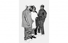 NWA with MC Ren and Eazy-E and DJ Yella and Dr Dre by Michel Haddi
