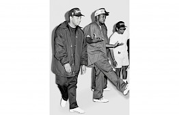 NWA with MC Ren and Eazy-E and DJ Yella and Dr Dre by Michel Haddi