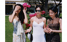 Michele Monique Reis and Carina Lau and actress Michiko Hada by Michel Haddi