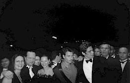 Johnny Depp and Benicio del Toro and Kate Moss by Michel Haddi