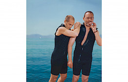 Jean-Marc Barr and Jean Reno by Michel Haddi